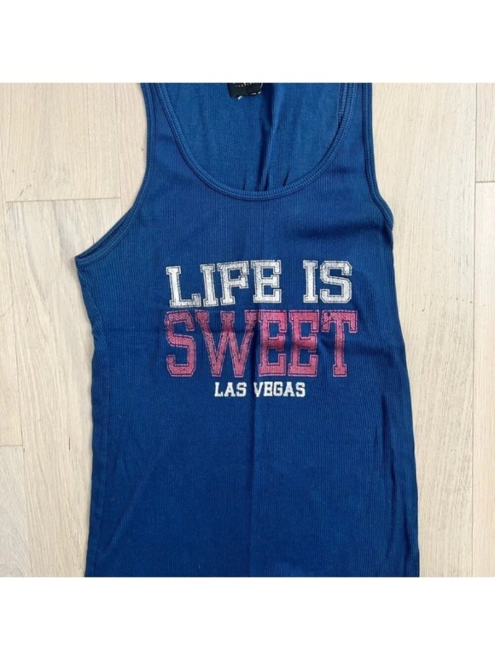 Life is Sweet Navy Tank